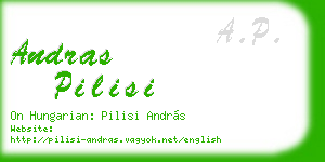 andras pilisi business card