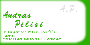 andras pilisi business card